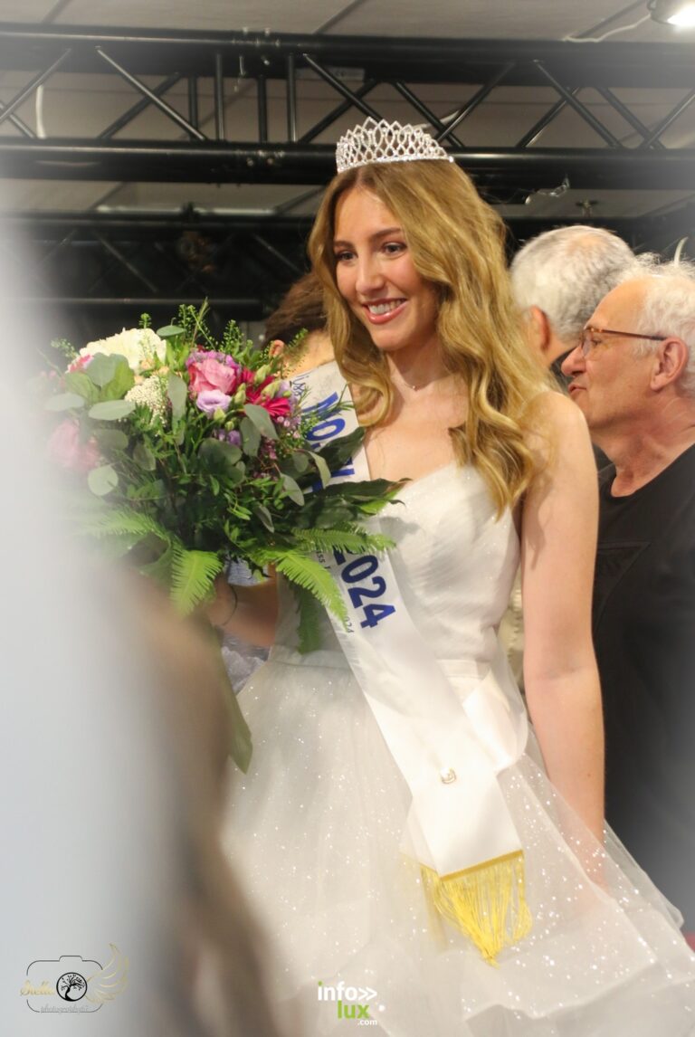 Amélia Bur, tout juste élue Miss Moselle 2024, à Sarrebourg