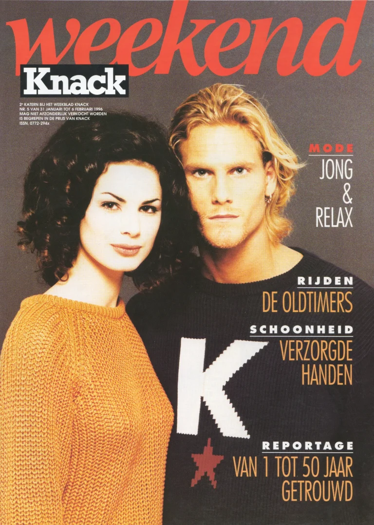 Bild aus der Zeit als Mannequin: ein Titelbild des Magazins Weekend Knack